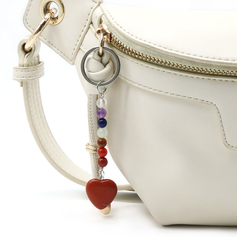 Keychain Pendant Manufacturer - OEM/ODM Custom Natural Crystal Heart Keychain