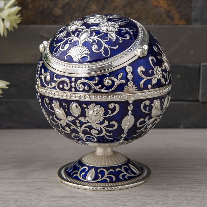 Ashtray Manufacturer - OEM/ODM Custom Round Cigar Ashtray with Lid