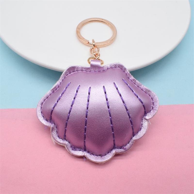 Key Chain Manufacturer - OEM/ODM Custom PU Leather Sea Shells Keychain