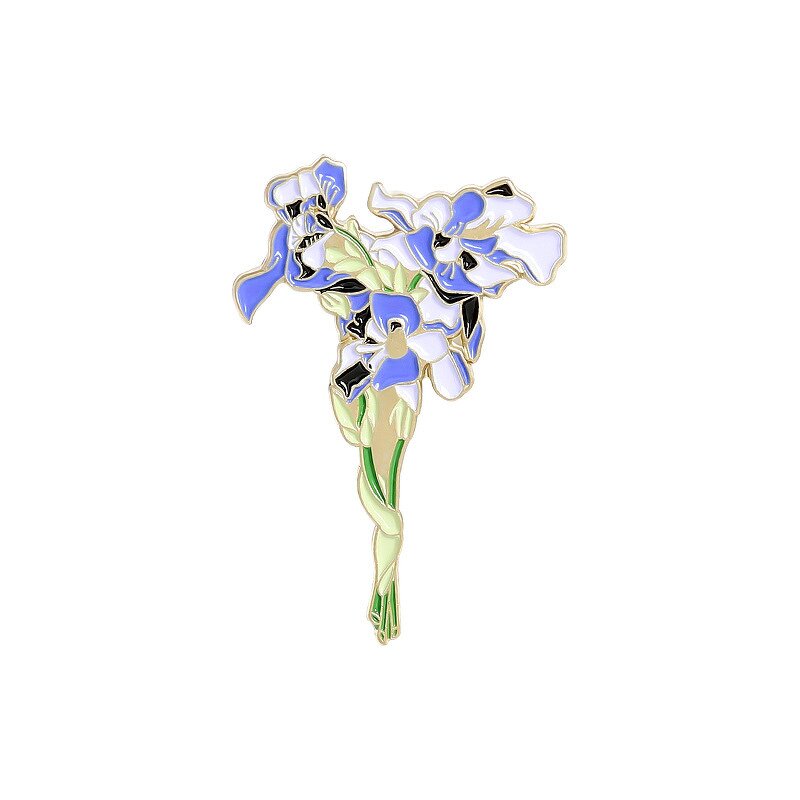 Brooch Manufacturer - OEM/ODM Custom Sunflower Iris Flower Brooch Pin