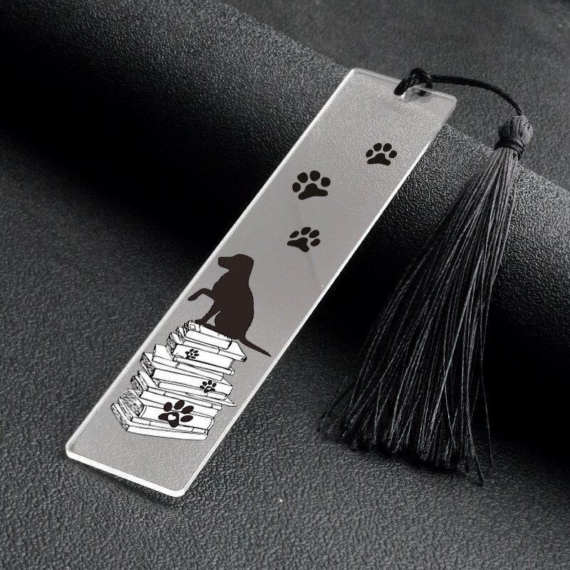Bookmark Manufacturer - OEM/ODM Custom Acrylic Pet Dog Tassel Bookmark