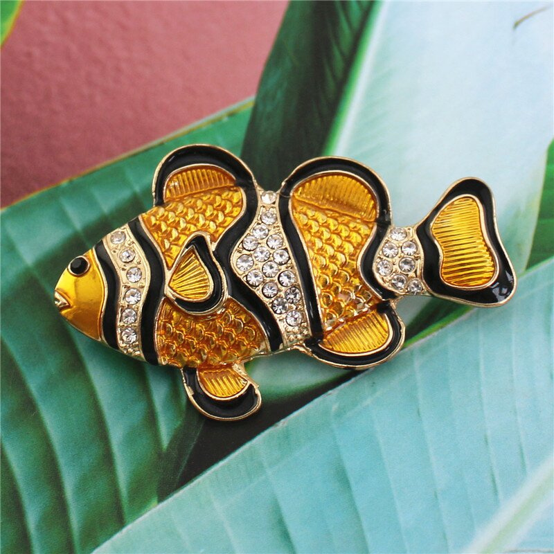 Brooch Manufacturer - OEM/ODM Custom Enamel Tropical Fish Brooch Pin
