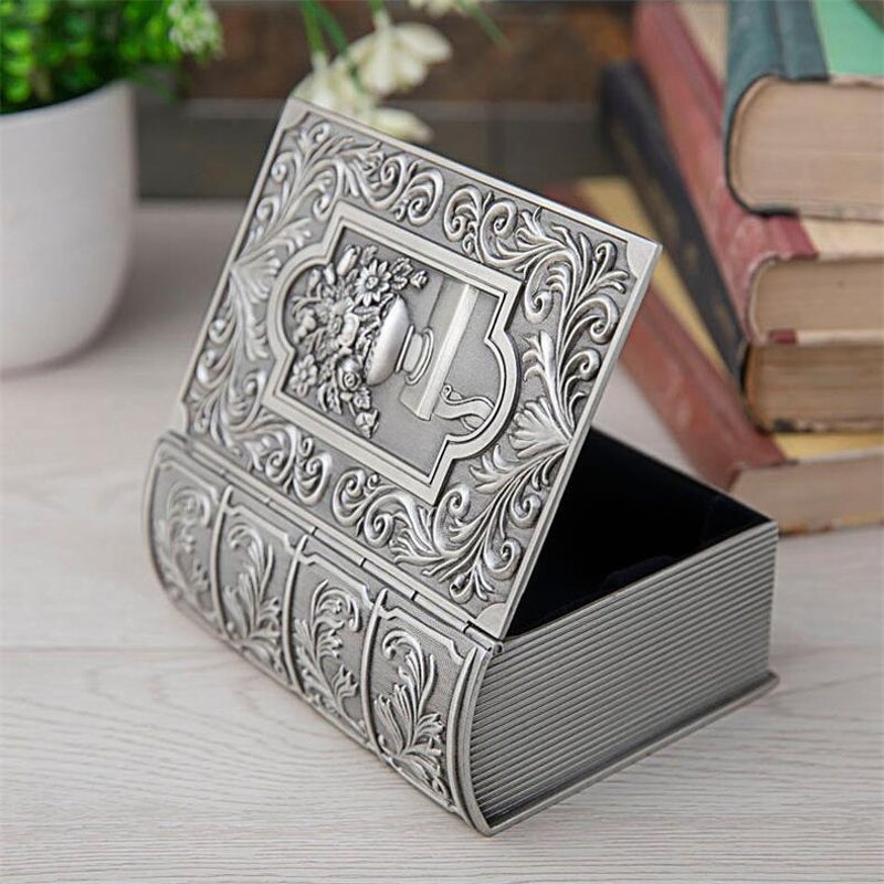 Jewelry Box Manufacturer - OEM/ODM Custom Metal Book Shape Storage Box