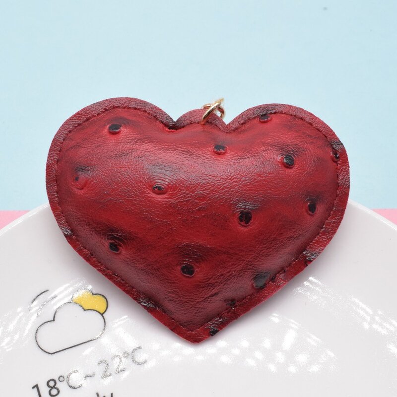 Key Chain Manufacturer - OEM/ODM Custom PU Leather Heart Key Chain