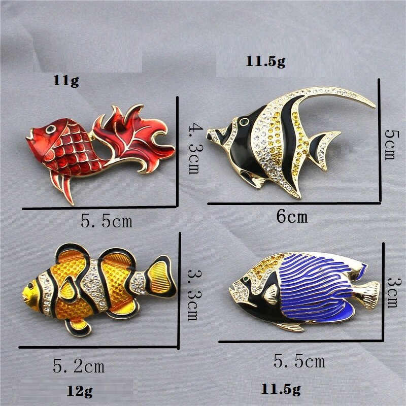 Brooch Manufacturer - OEM/ODM Custom Enamel Tropical Fish Brooch Pin