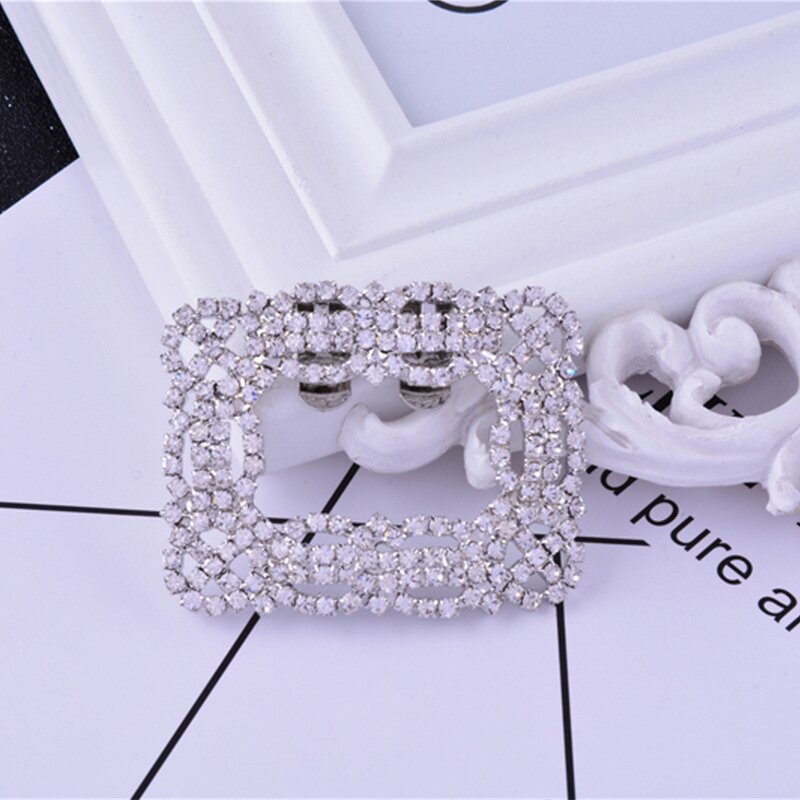 Shoe Buckle Manufacturer - OEM/ODM Custom Alloy Bow Diamond Shoe Flower