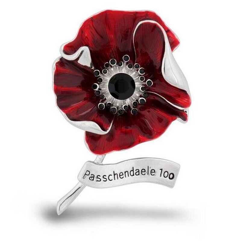 Brooch Manufacturer - OEM/ODM Custom Red Poppy Brooch Pin