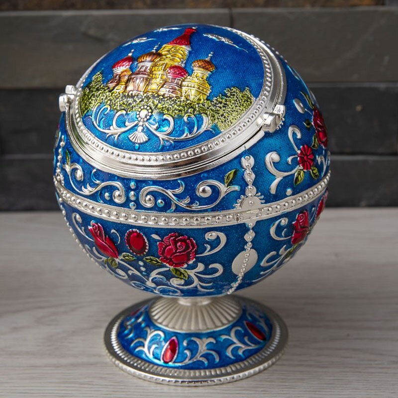 Ashtray Manufacturer - OEM/ODM Custom Round Cigar Ashtray with Lid