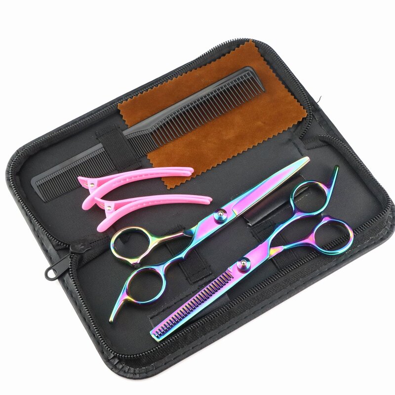 Hair Scissor Set Manufacturer - OEM/ODM Custom 6Pcs Home Hairdressing Kit