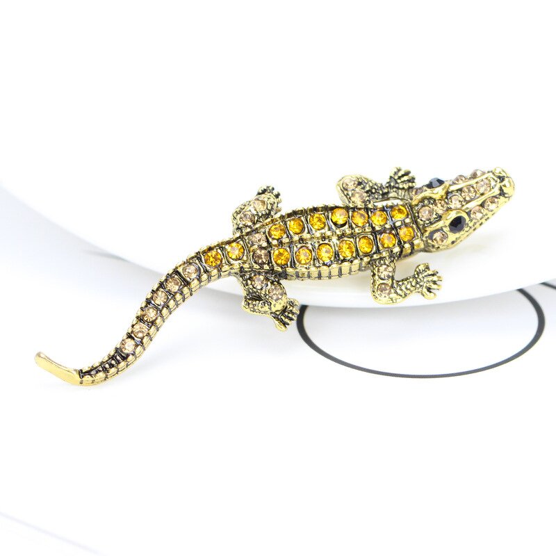 Brooch Manufacturer - OEM/ODM Custom Animal Crocodile Brooch Pin
