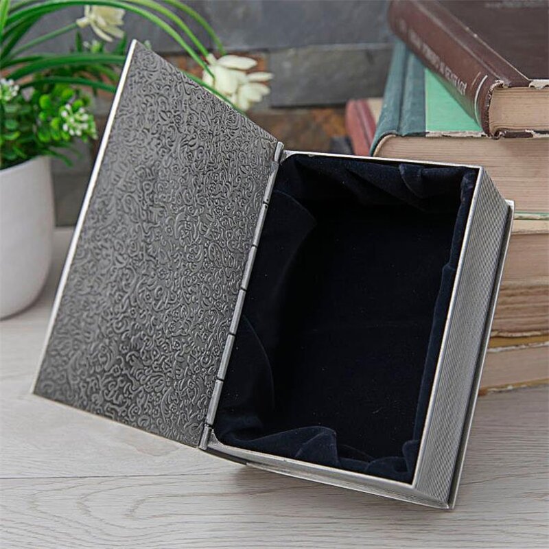 Jewelry Box Manufacturer - OEM/ODM Custom Metal Book Shape Storage Box