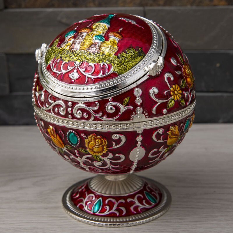 Ashtray Manufacturer - OEM/ODM Custom Round Cigar Ashtray with Lid