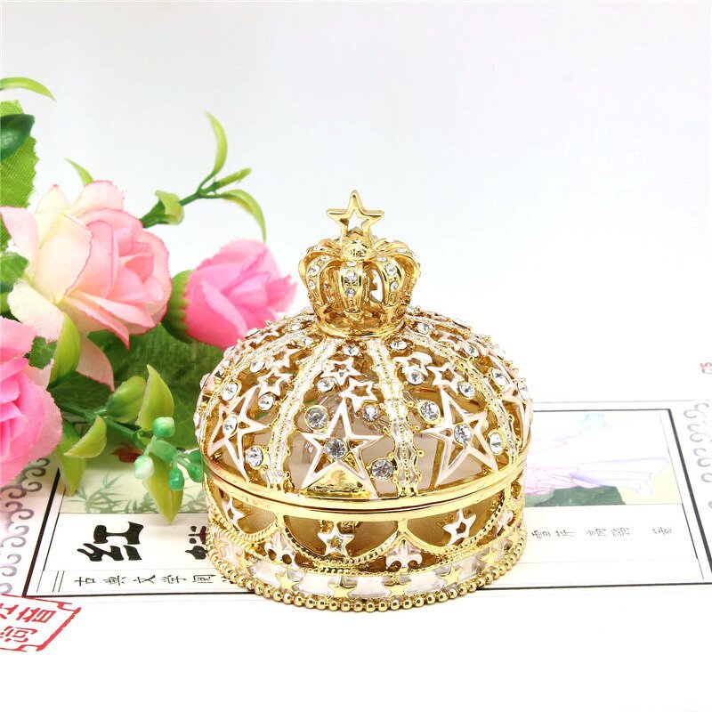 Jewelry Box Manufacturer - OEM/ODM Custom Luxury Star Crown Wedding Ring Box