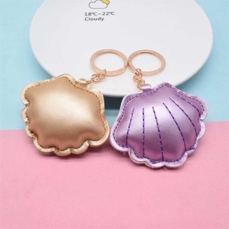 Key Chain Manufacturer - OEM/ODM Custom PU Leather Sea Shells Keychain
