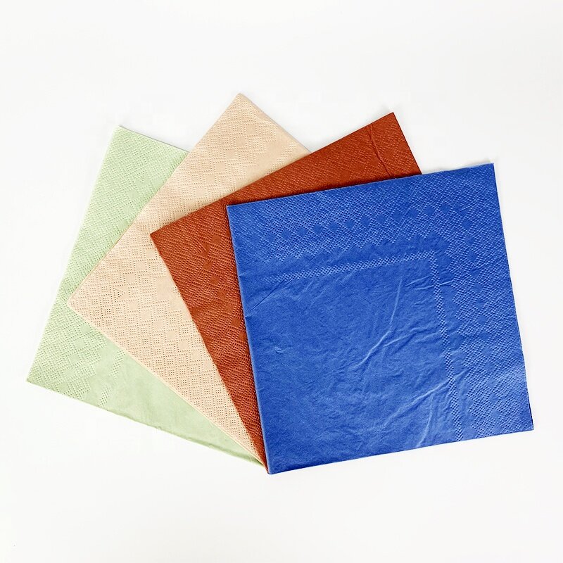 Cocktail Napkin Supplier - Custom Virgin Wood Pulp Tissue
