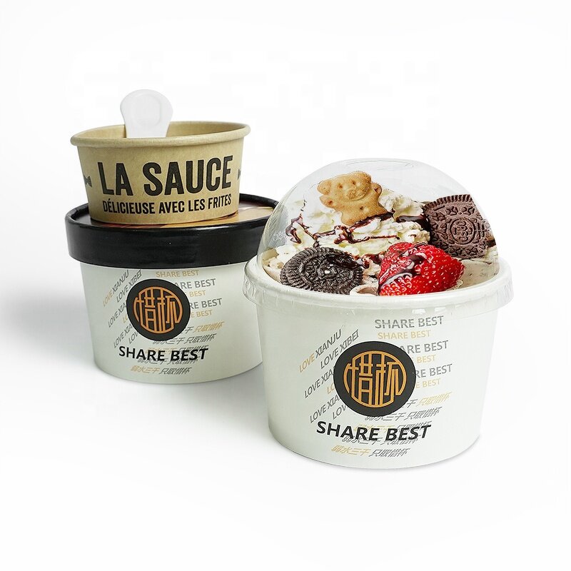 Ice Cream Cup Factory - Custom Logo Printing OEM/ODM