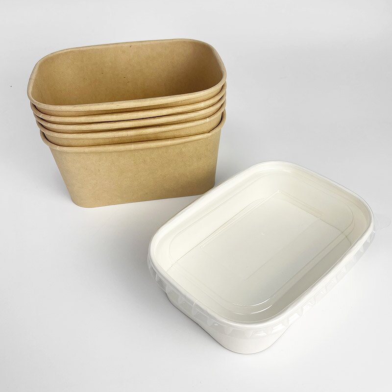 Kraft Food Container Supplier - Wholesale PE Coated Square