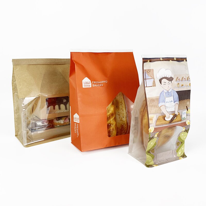 Bakery Paper Bag Supplier - Custom Clear Window Sandwich Bag
