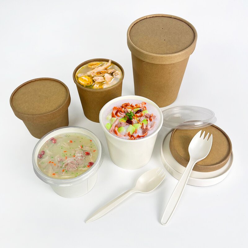 Paper Soup Cup Factory - Biodegradable Microwave Safe OEM