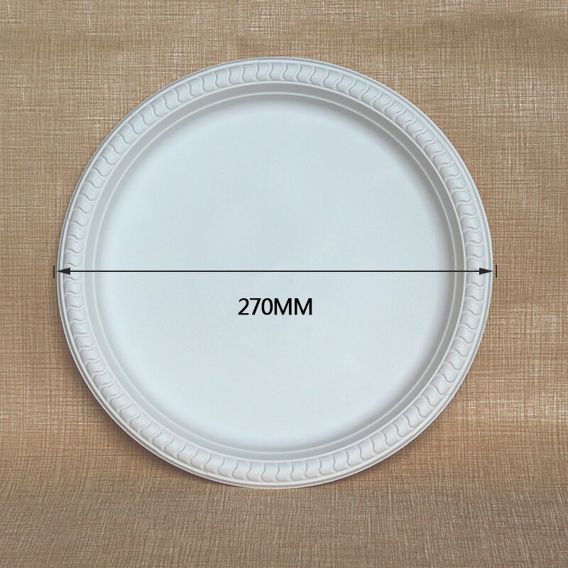 Cornstarch Food Plate Supplier - Custom 11 Inch Restaurant OEM