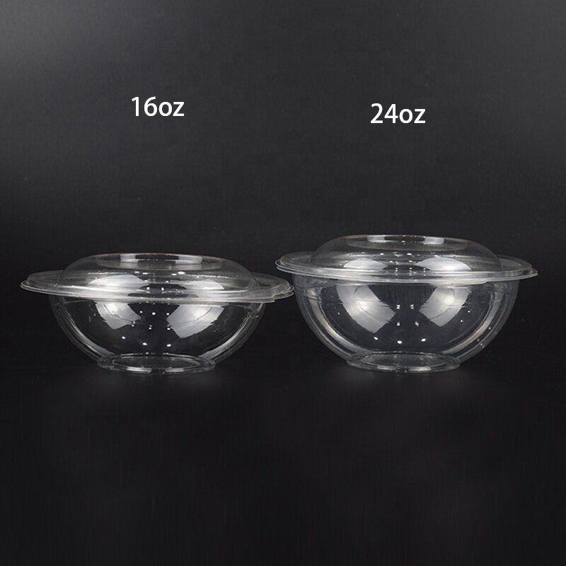 PLA Salad Bowl Factory - Custom Clear Compostable Round