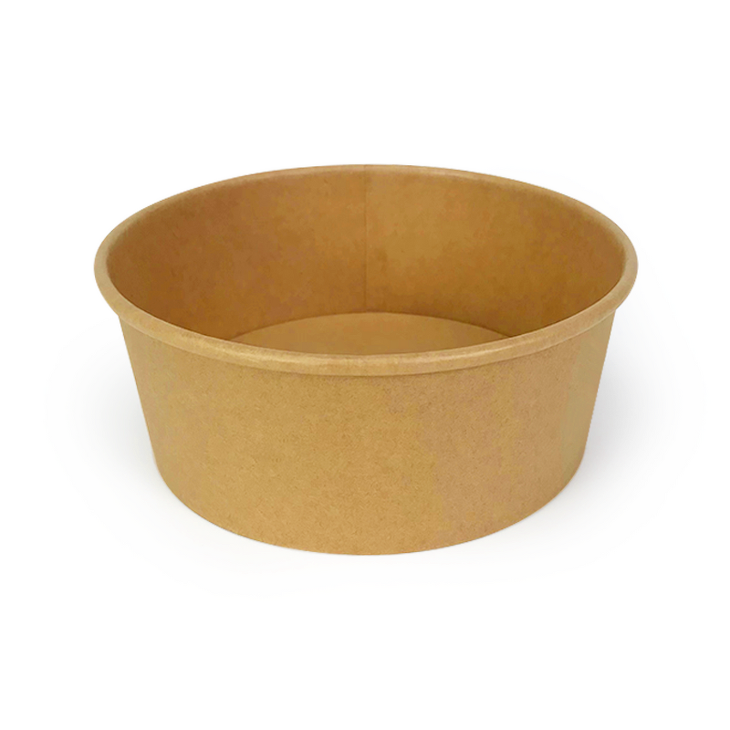 Kraft Salad Bowl Factory - Custom with PET Lid OEM