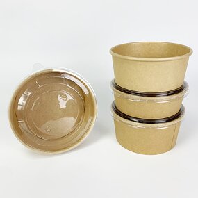 Brown Soup Cup Supplier - Custom 8-16oz Oil Proof Kraft