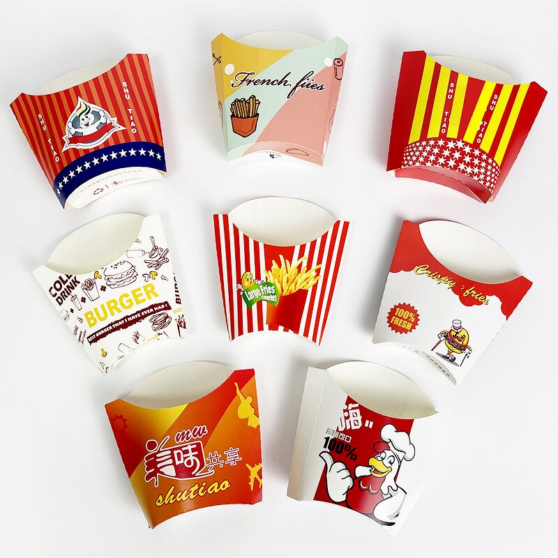 French Fries Box Supplier - Custom Logo Kraft Takeaway