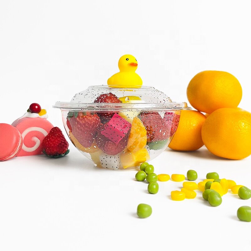 PLA Salad Bowl Factory - Custom Clear Compostable Round