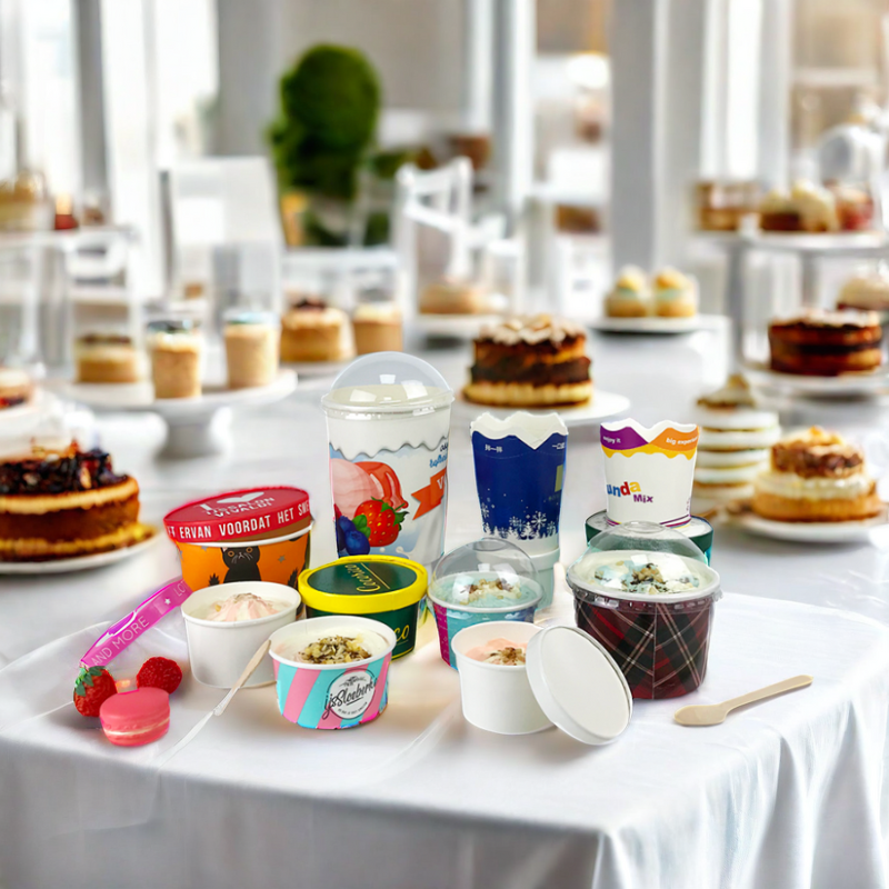 Ice Cream Paper Cup Supplier - Wholesale Customized LOGO Printing