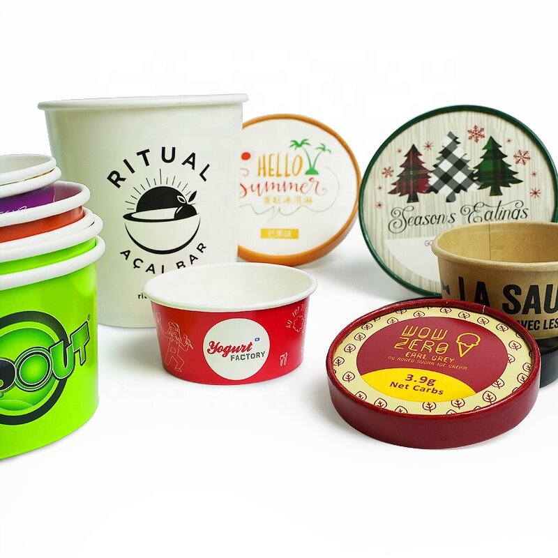 Ice Cream Cup Factory - Custom Logo Printing OEM/ODM