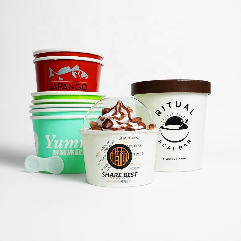Ice Cream Cup Factory - Custom Logo Printing OEM/ODM