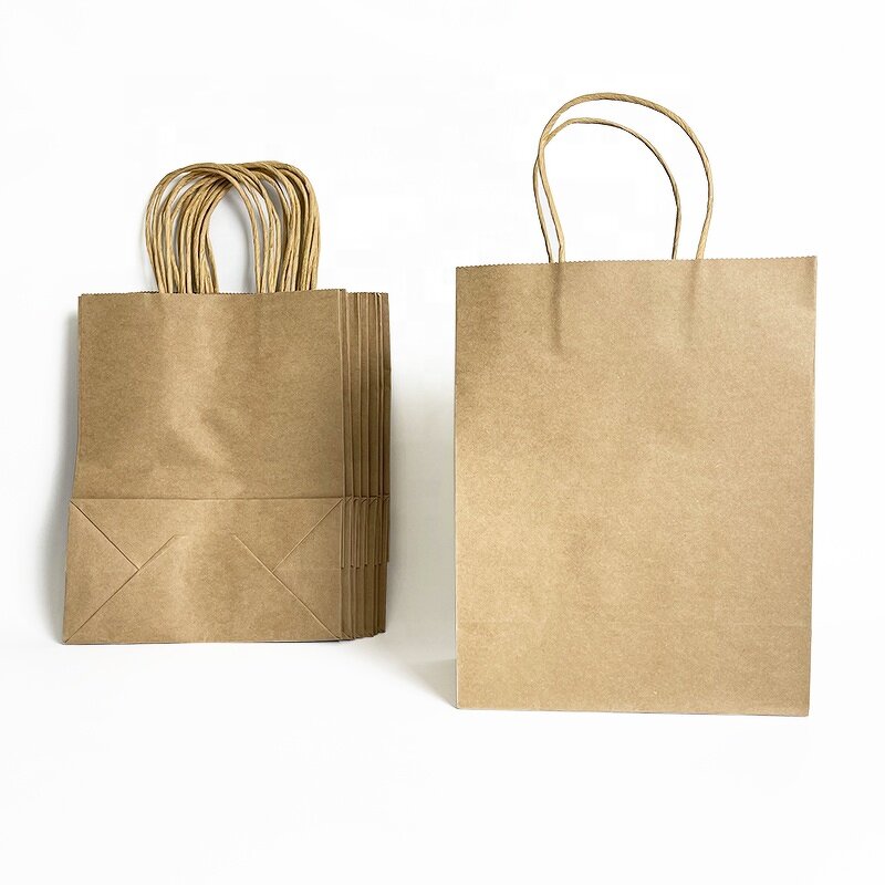 Kraft Paper Bag Supplier - Custom Plain Handbag Bulk OEM
