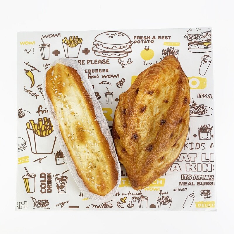 Greaseproof Paper Supplier - Custom Checker Compostable Wrap