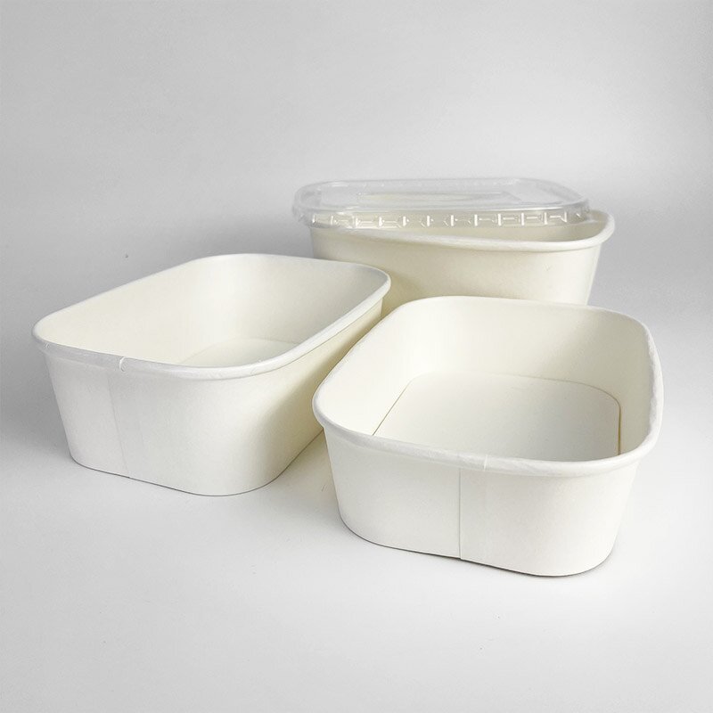 Kraft Food Container Supplier - Wholesale PE Coated Square