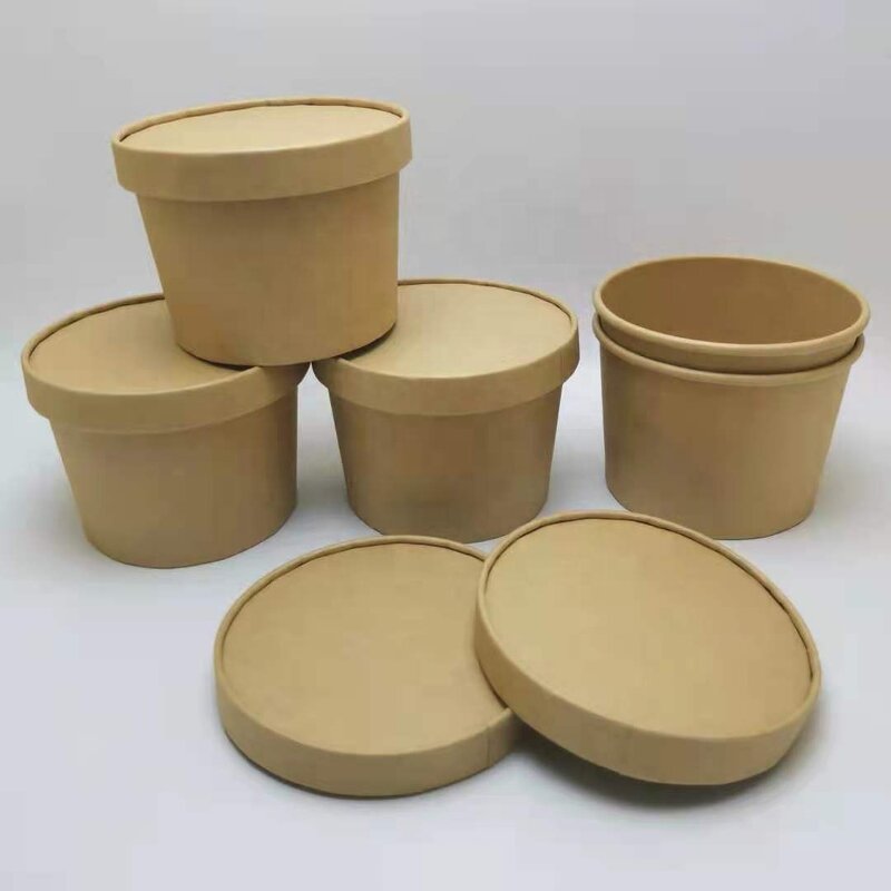 Kraft Noodle Bowl Supplier - Custom 8-32oz with Lid OEM