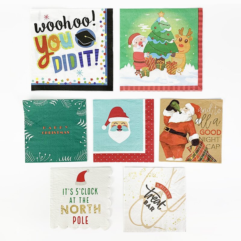 Christmas Napkin Supplier - Custom Printed Dinner Napkins