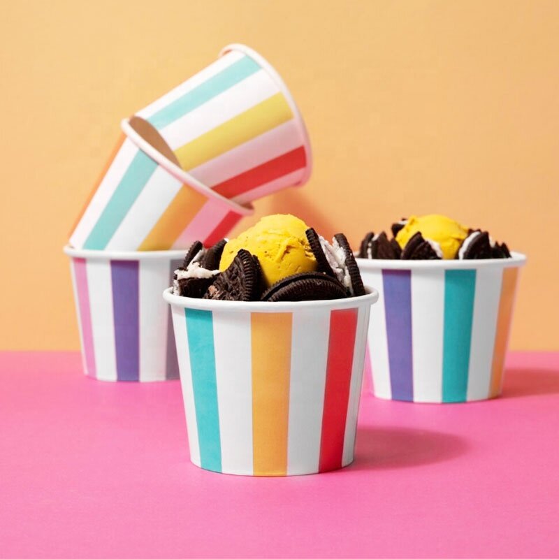 Ice Cream Cup Spoon Supplier - Custom Kraft Paper Bowl OEM