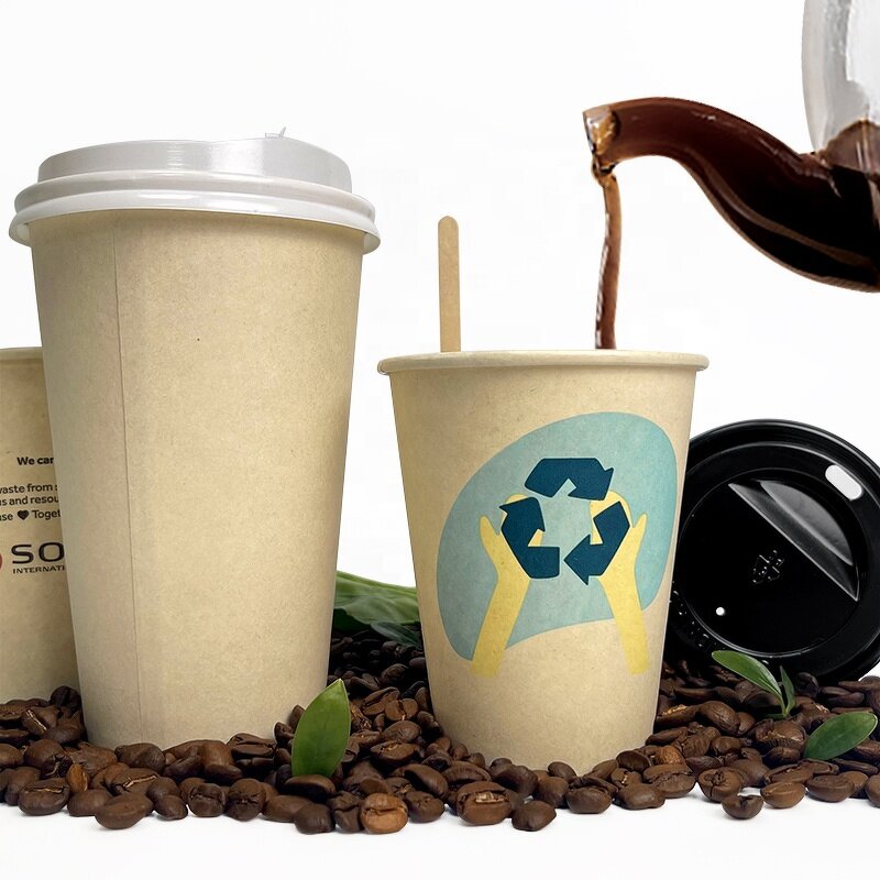 Biodegradable Paper Cup Supplier - Custom Mini 2-8oz with Lid