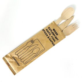 Wooden Forks Factory - Custom Individually Wrapped 50 Pcs