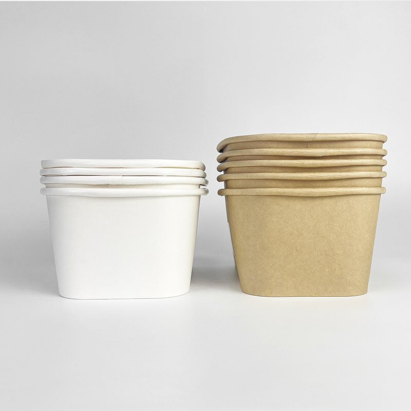 Kraft Food Container Supplier - Wholesale PE Coated Square