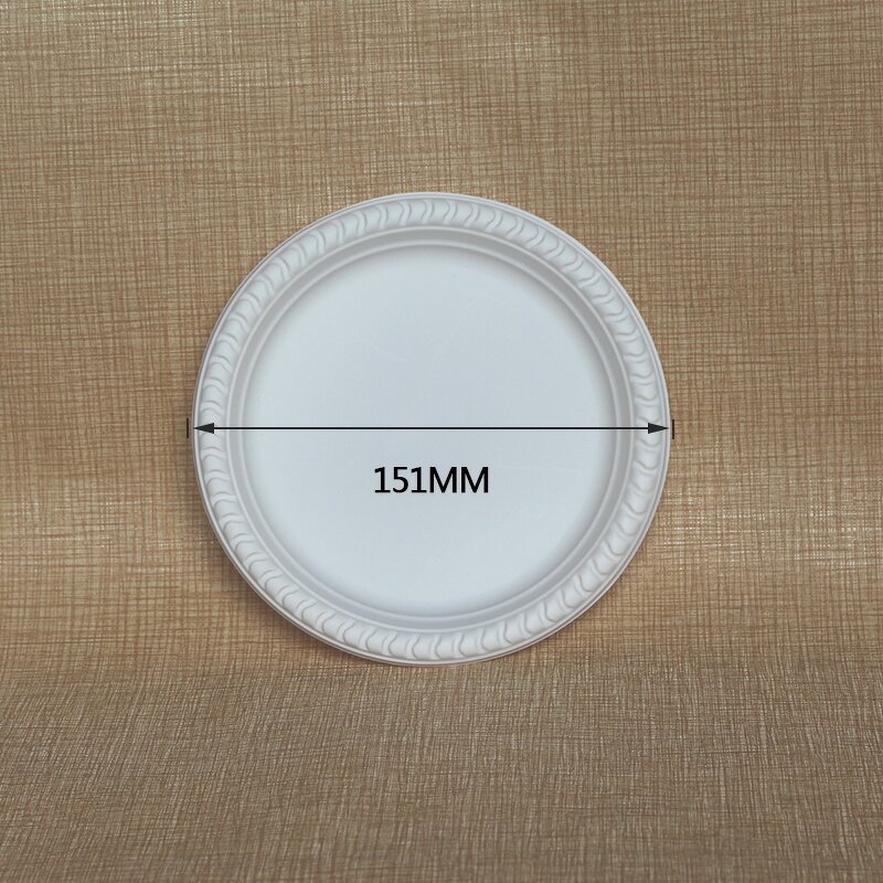 Corn Starch Dinner Plate Supplier - Custom 6 Inch White Plates