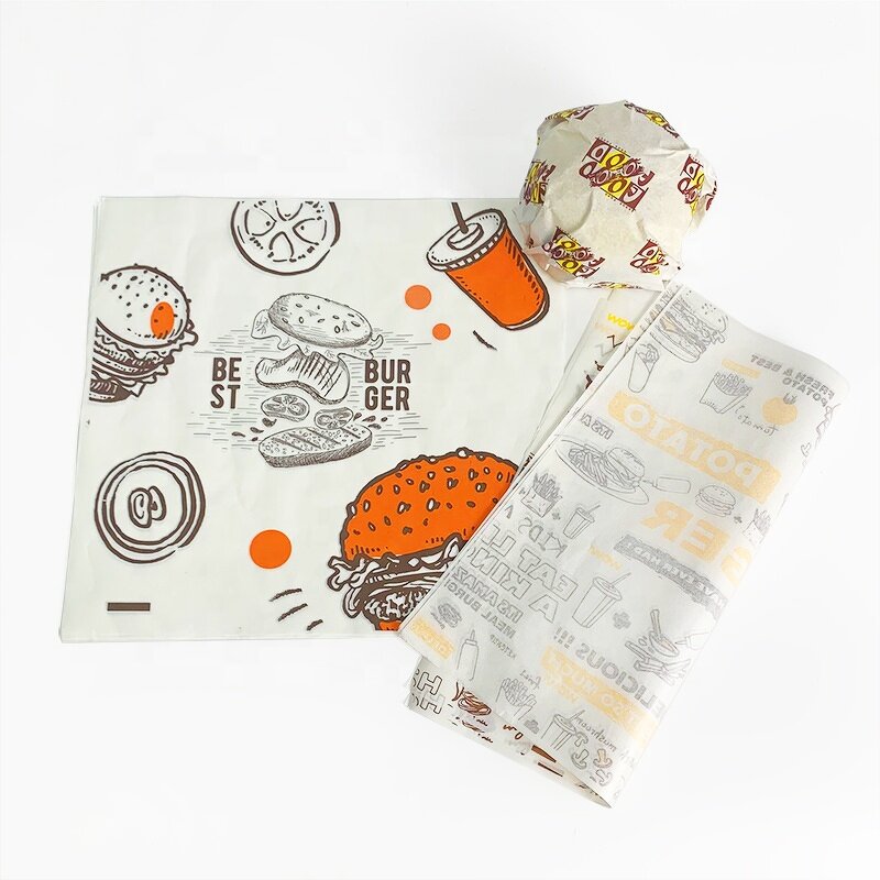 Greaseproof Paper Supplier - Custom Checker Compostable Wrap