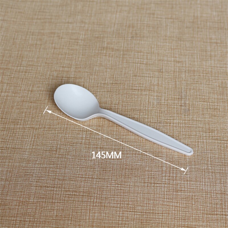 Corn Starch Soup Spoon Factory - Custom Compostable White OEM