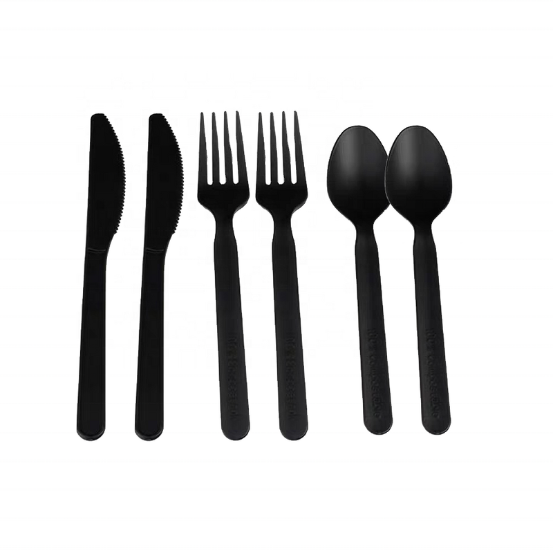 CPLA Cutlery Kit Supplier - Custom 6-8 Inch Catering OEM