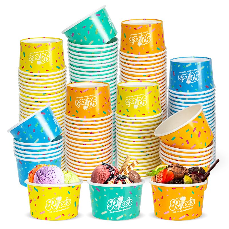 Ice Cream Paper Cup Factory - Custom Yogurt Packaging OEM
