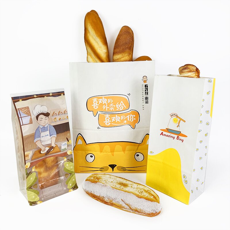 Bakery Paper Bag Supplier - Custom Clear Window Sandwich Bag