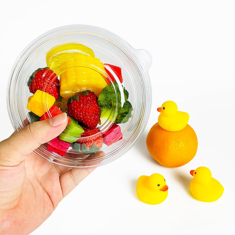 PLA Salad Bowl Factory - Custom Clear Compostable Round