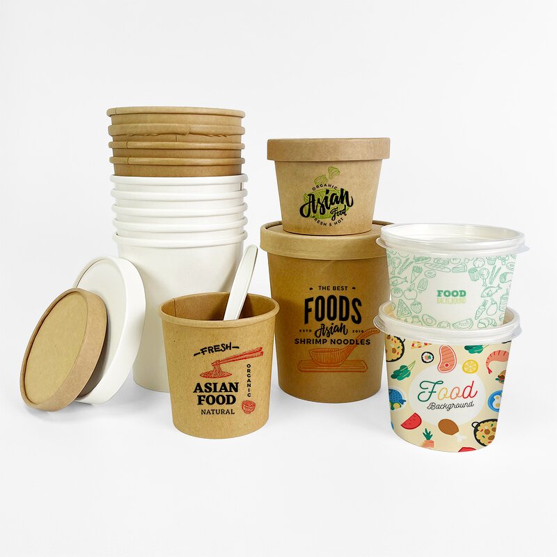 Paper Soup Cup Factory - Biodegradable Microwave Safe OEM