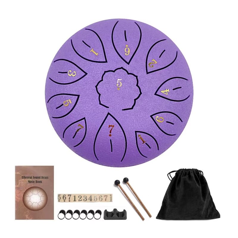 Tongue Drum Manufacturer - OEM/ODM Custom 6 Inch 11 Tone Steel Drum Set